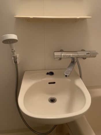 京都市北区Sマンションにて、キッチン・浴室水栓の取替に伺いました。